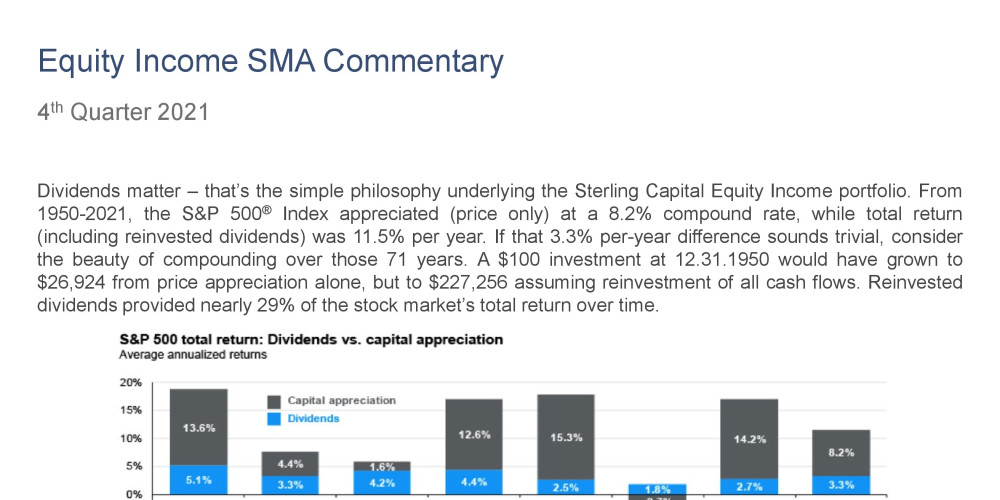 Equity Income SMA- Q4 2021