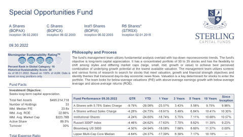 Special Opportunities Fund Fact Sheet