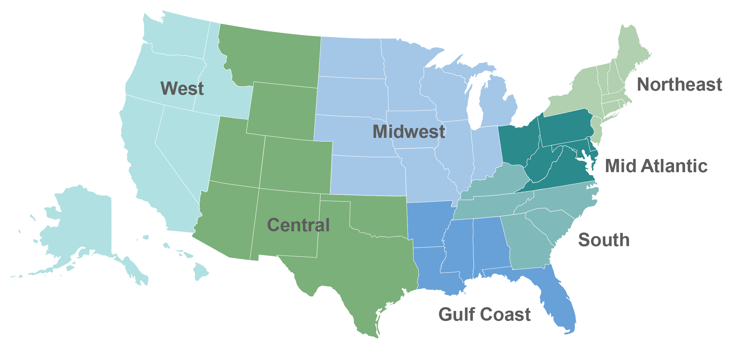 Sales and Marketing Coverage Map